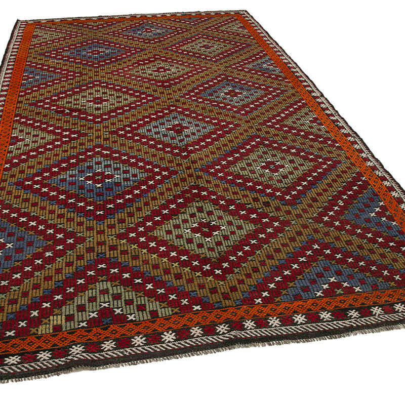 Vintage Anatolian Jijim Rug - 6' 4" x 10' 7" (76" x 127") - K0060676