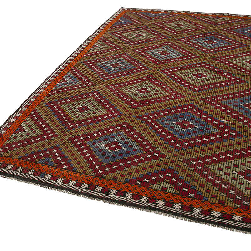 Vintage Anatolian Jijim Rug - 6' 4" x 10' 7" (76" x 127") - K0060676