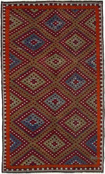 Vintage Anatolian Jijim Rug - 6' 4" x 10' 7" (76" x 127")