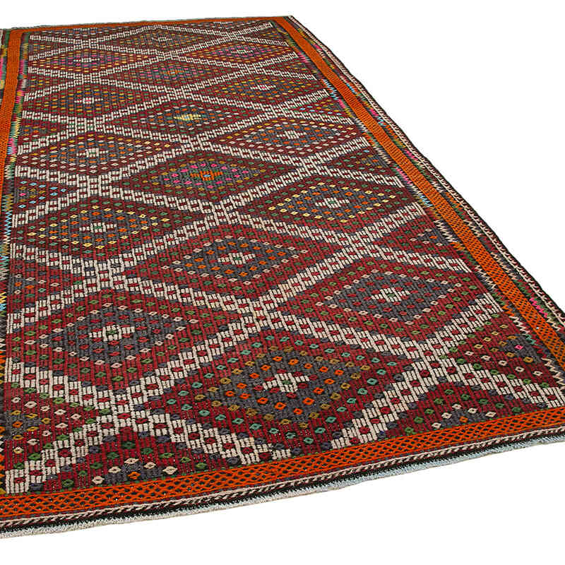 Vintage Anatolian Jijim Rug - 6' 4" x 11' 11" (76" x 143") - K0060684