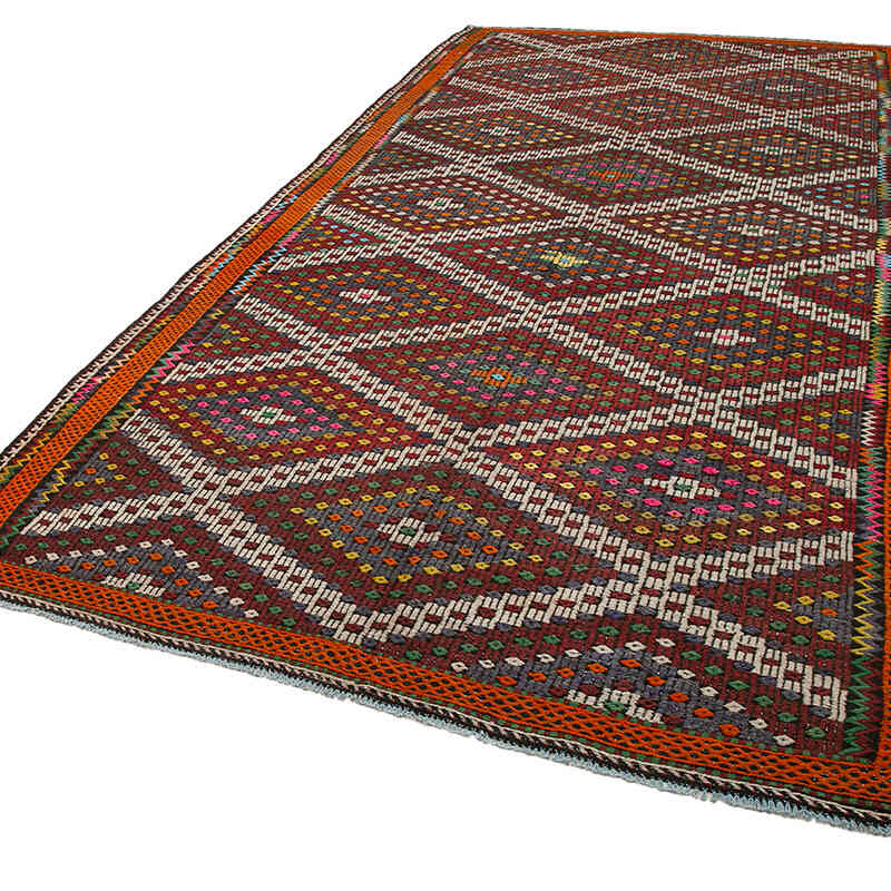Vintage Anatolian Jijim Rug - 6' 4" x 11' 11" (76" x 143") - K0060684