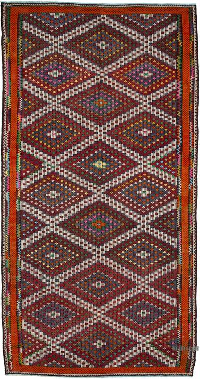 Vintage Anatolian Jijim Rug - 6' 4" x 11' 11" (76" x 143")