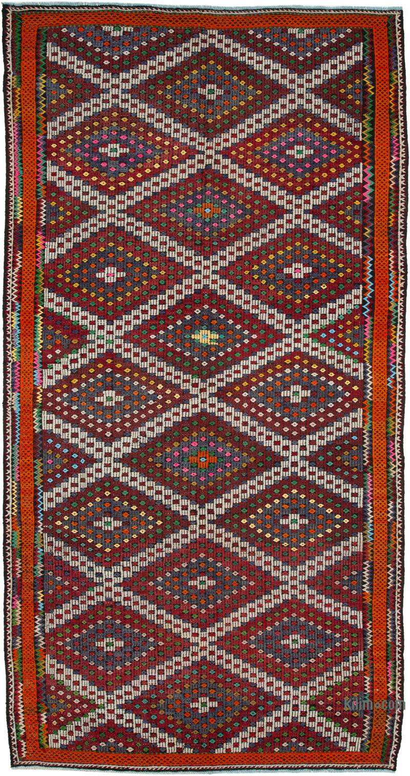Vintage Anatolian Jijim Rug - 6' 4" x 11' 11" (76" x 143") - K0060684