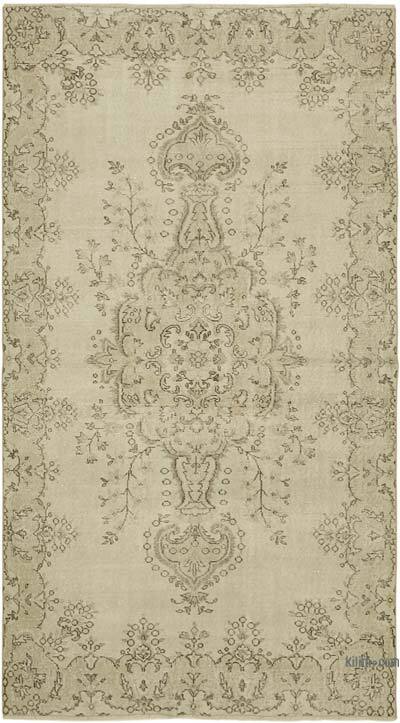 Vintage Turkish Hand-Knotted Rug - 5' 5" x 9' 8" (65" x 116")