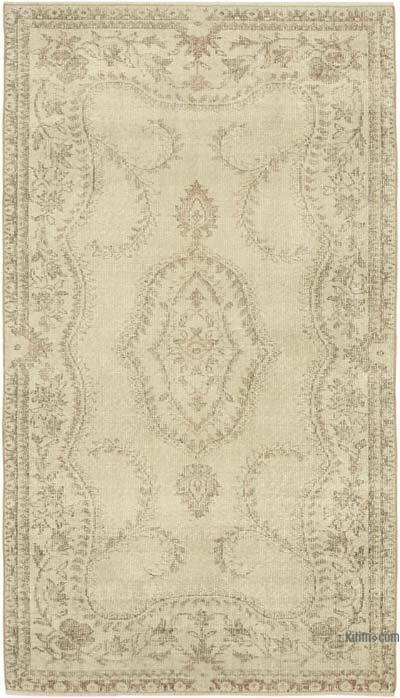 Vintage Turkish Hand-Knotted Rug - 4' 4" x 8' 9" (52" x 105")