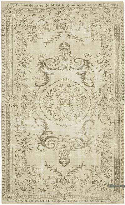 Vintage Turkish Hand-Knotted Rug - 5' 8" x 9' 3" (68" x 111")