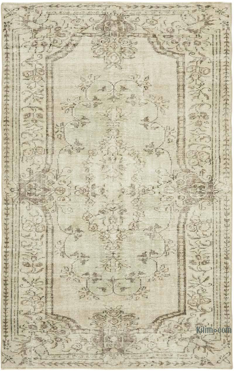 Vintage Turkish Hand-Knotted Rug - 5' 5" x 8' 6" (65" x 102") - K0060766