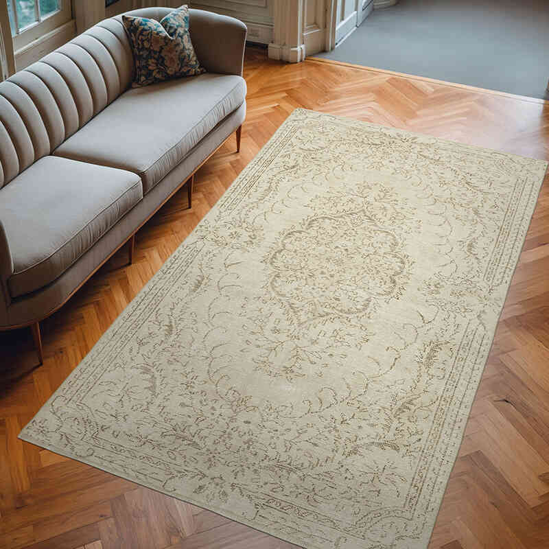 Alfombra Vintage Turca Anudada a Mano - 174 cm x 288 cm - K0060767