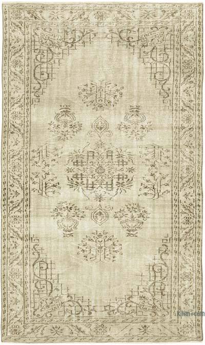 Vintage Turkish Hand-Knotted Rug - 5' 9" x 9' 5" (69" x 113")