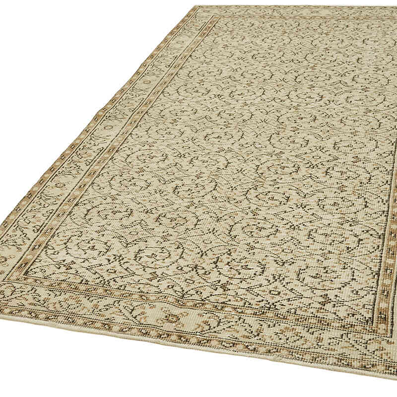 Alfombra Vintage Turca Anudada a Mano - 151 cm x 258 cm - K0060782