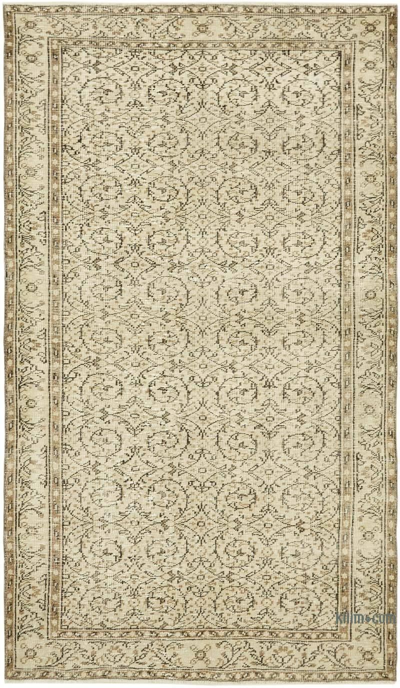 Alfombra Vintage Turca Anudada a Mano - 151 cm x 258 cm - K0060782