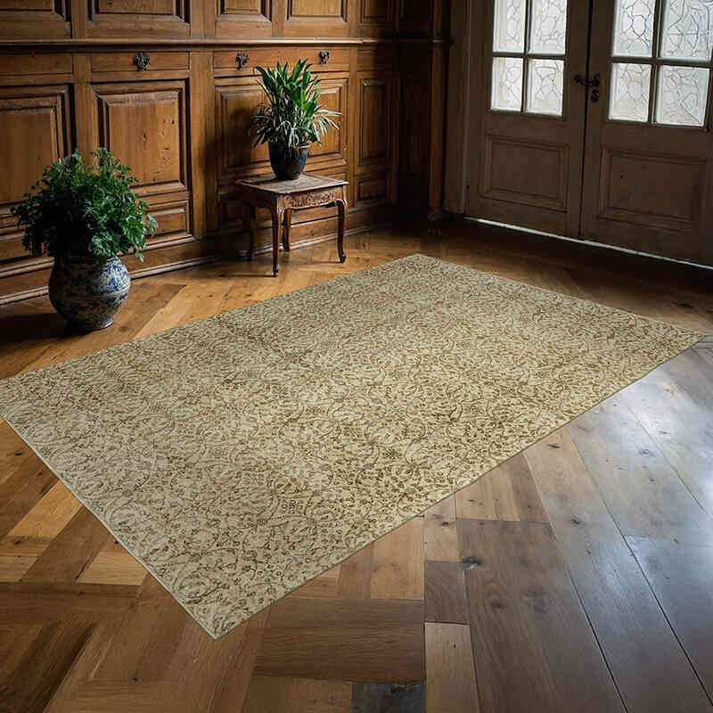 Vintage Turkish Hand-Knotted Rug - 5' 10" x 8' 10" (70" x 106") - K0060784