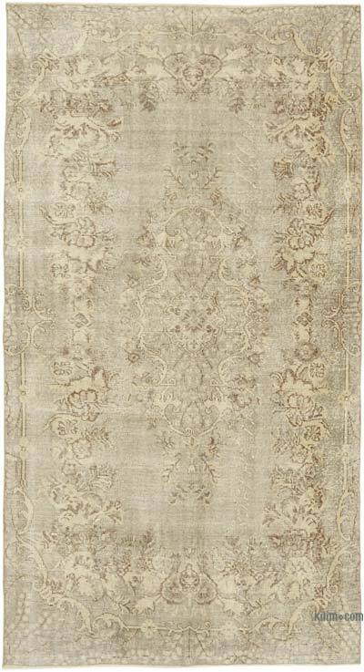 Vintage Turkish Hand-Knotted Rug - 5' 1" x 8' 11" (61" x 107")