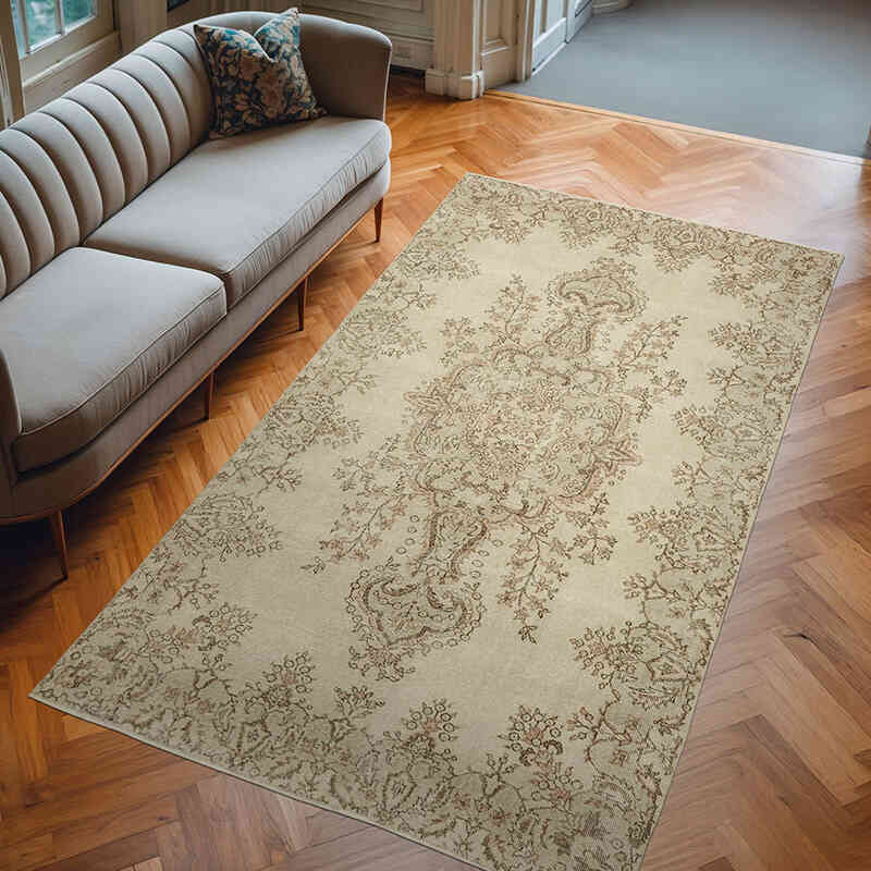 Alfombra Vintage Turca Anudada a Mano - 168 cm x 298 cm - K0060788