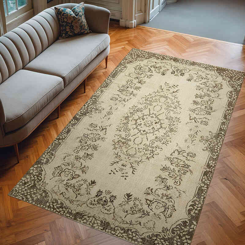 Alfombra Vintage Turca Anudada a Mano - 175 cm x 289 cm - K0060792