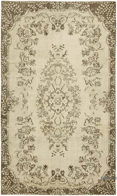 Vintage Turkish Hand-Knotted Rug - 5' 9" x 9' 6" (69" x 114")