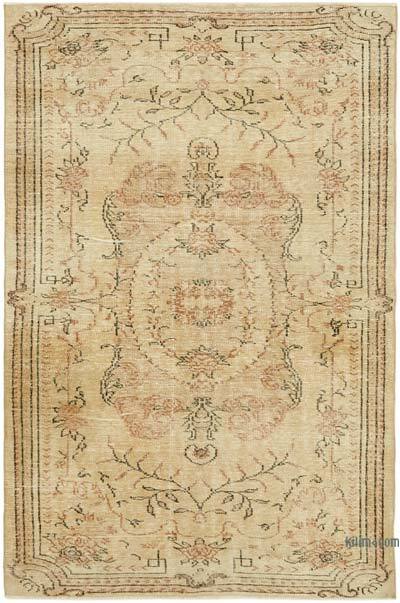 Vintage Turkish Hand-Knotted Rug - 5' 4" x 8' 1" (64" x 97")