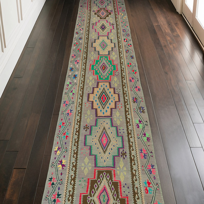 Vintage Anadolu Kilim Yolluk - 104 cm x 420 cm - K0060804