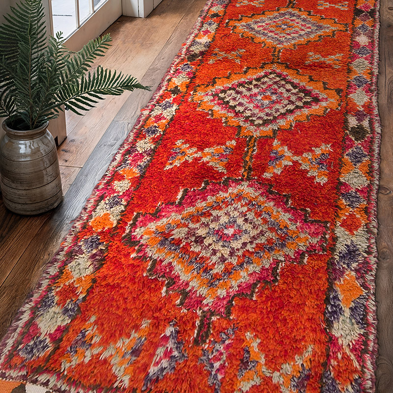 Alfombra Vintage de pasillo - 96 cm x 305 cm - K0060828