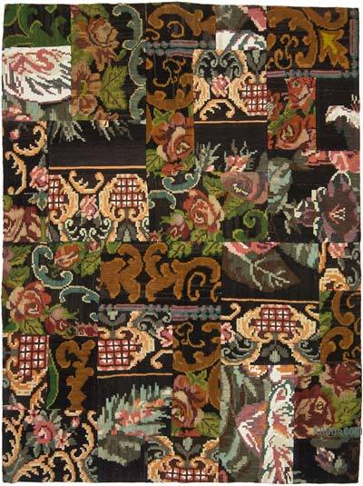 Alfombra Kilim de Retazos - 146 cm x 195 cm