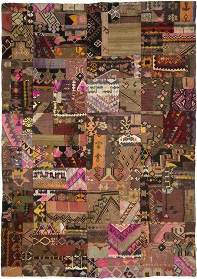 Patchwork Kilim Rug - 5' 8" x 7' 11" (68" x 95")