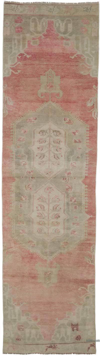 Vintage Turkish Runner Rug - 3' 1" x 11' 3" (37" x 135")