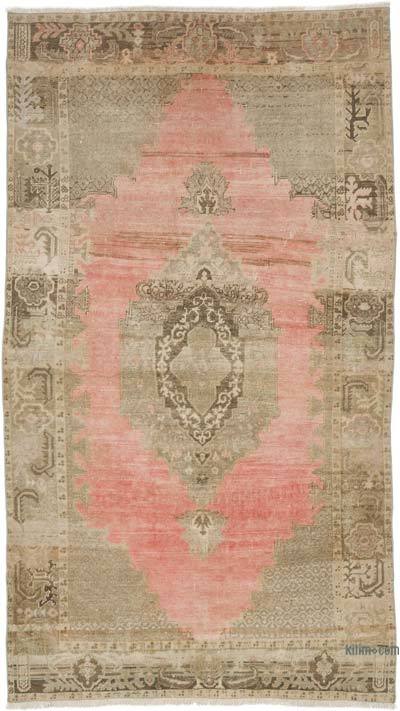 Vintage Turkish Hand-Knotted Rug - 4' 2" x 7' 3" (50" x 87")