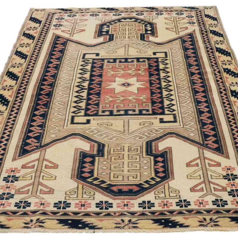 El Dokuma Vintage Halı - 107 cm x 171 cm - K0060925