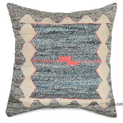 Kilim Pillow Cover - 1' 8" x 1' 8" (20" x 20")