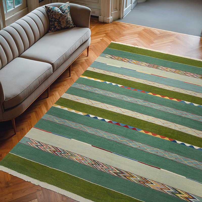 Nueva Alfombra Turca Kilim - 255 cm x 310 cm - K0061016