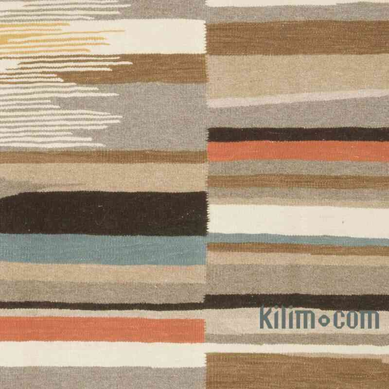 New Handwoven Turkish Kilim Rug - 6' 11" x 10' 1" (83" x 121") - K0061022