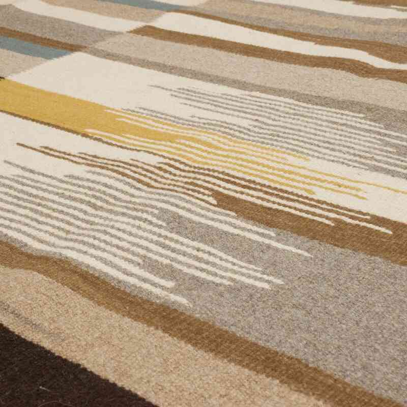 New Handwoven Turkish Kilim Rug - 6' 11" x 10' 1" (83" x 121") - K0061022