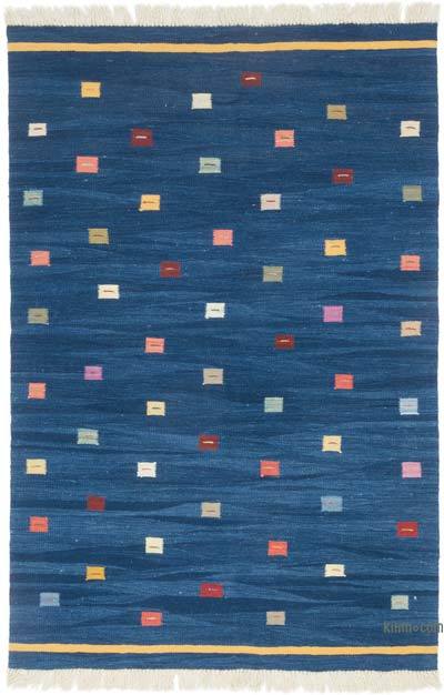 Yeni Kök Boya El Dokuma Kilim - 123 cm x 184 cm