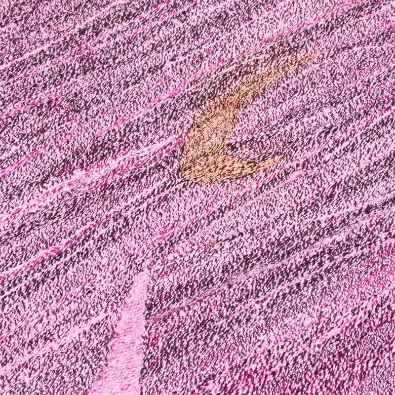 Pink New Contemporary Handwoven Kilim Runner - 2' 9" x 14' 3" (33" x 171") - K0061054
