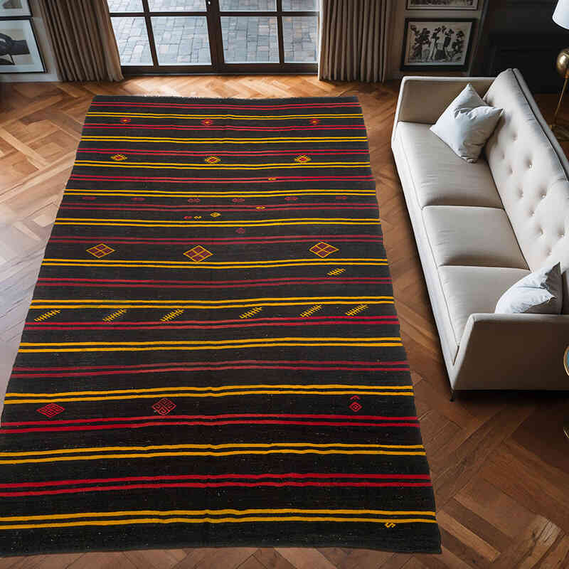 Vintage Anadolu Kilim - 220 cm x 415 cm - K0061098