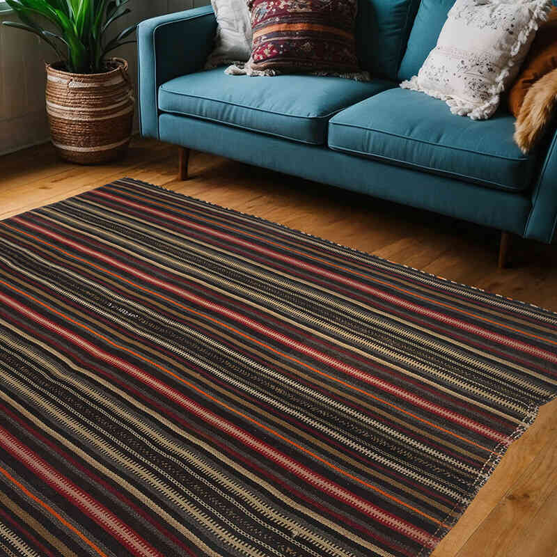 Vintage Anadolu Kilim - 163 cm x 210 cm - K0061109