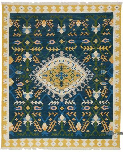 Lacivert Yeni Kök Boya El Dokuma Kilim - 258 cm x 308 cm