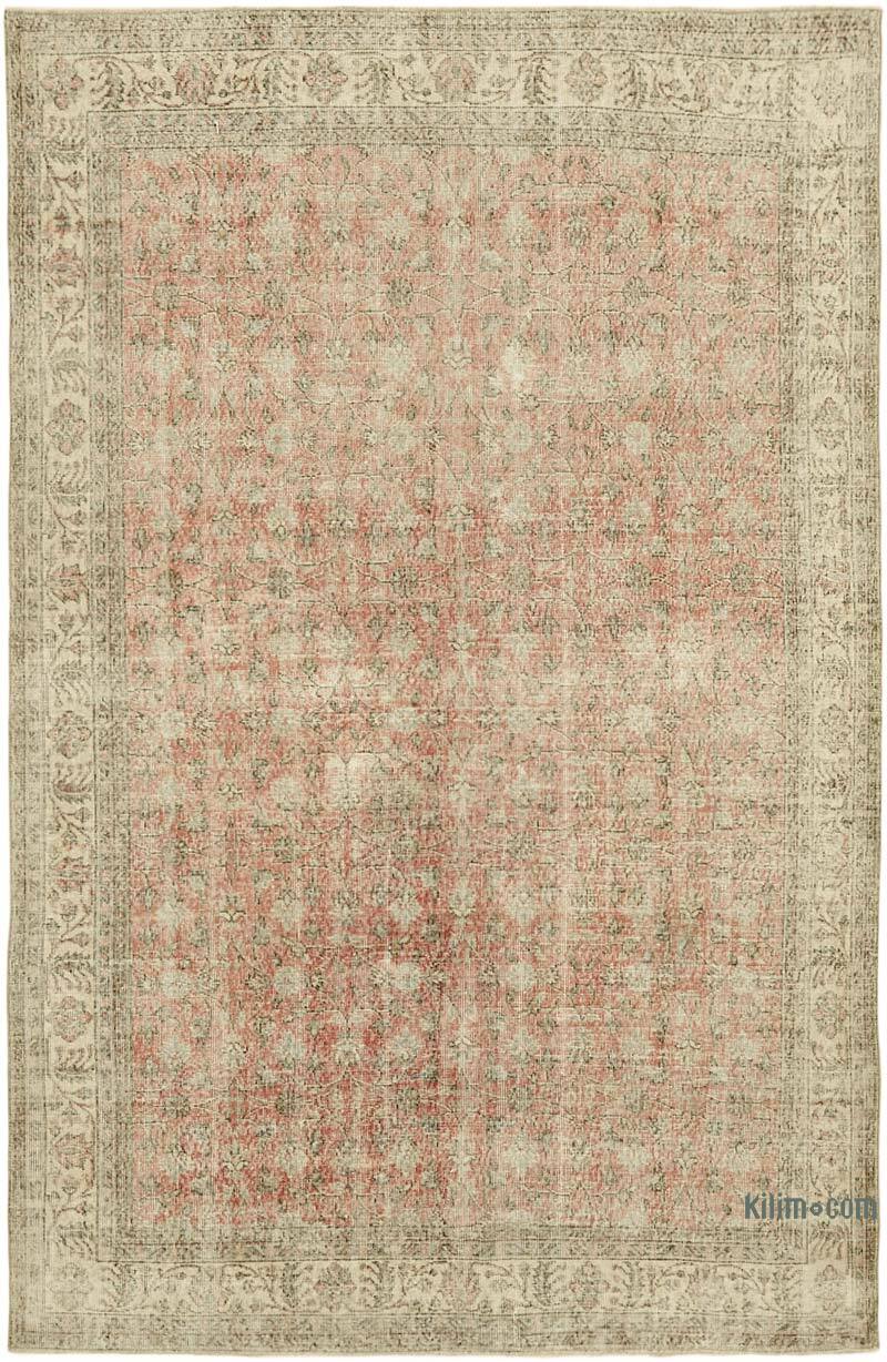 Alfombra Vintage Turca Anudada a Mano - 202 cm x 310 cm - K0061149