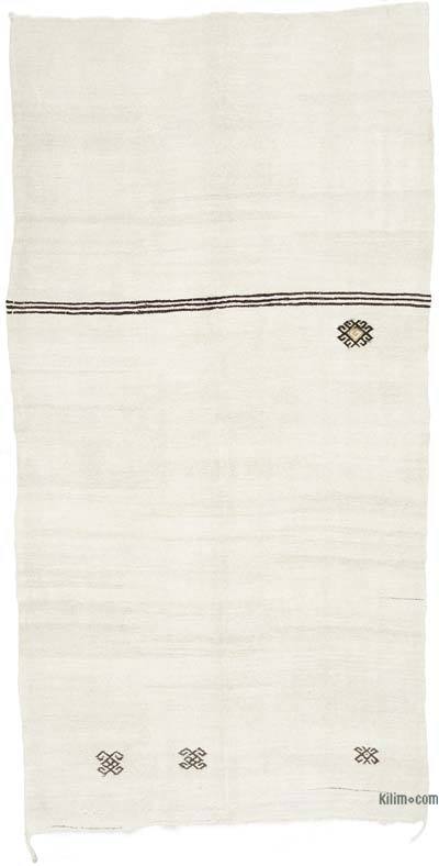 Vintage Anatolian Hemp Kilim Rug - 6' 1" x 11' 11" (73" x 143")