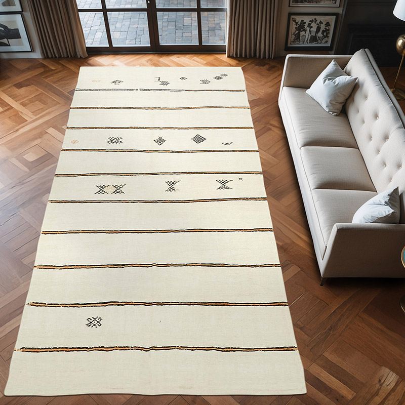 Alfombra Vintage Turco Kilim - 178 cm x 372 cm - K0061248