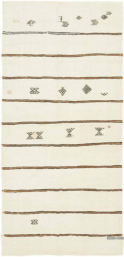 Vintage Anadolu Kendir Kilim - 178 cm x 372 cm
