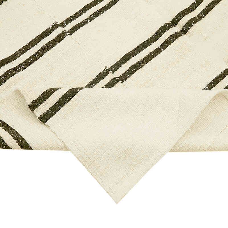 Beige Alfombra Vintage Turco Kilim - 196 cm x 385 cm - K0061253