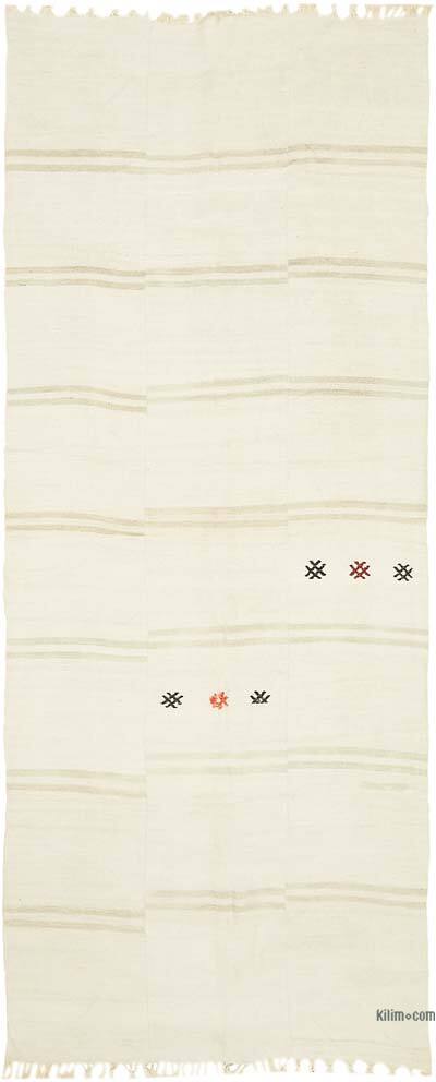 Vintage Anatolian Hemp Kilim Rug - 6' 9" x 15' 5" (81" x 185")