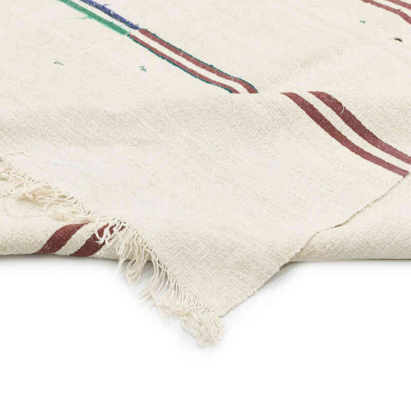 Beige Alfombra Vintage Turco Kilim - 206 cm x 410 cm - K0061263