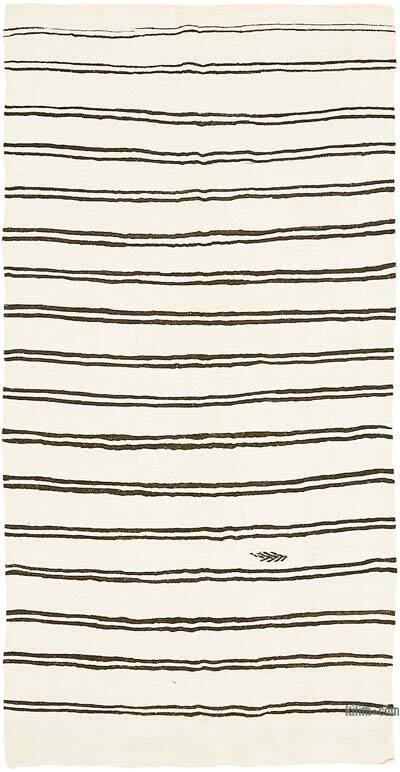Vintage Anatolian Hemp Kilim Rug - 6' 10" x 13' 6" (82" x 162")
