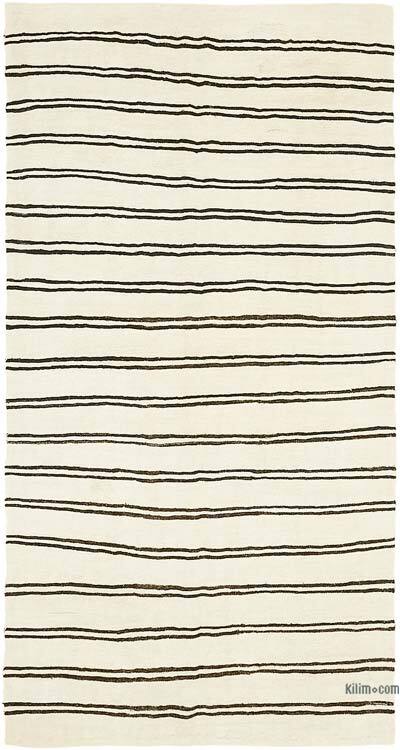 Vintage Anatolian Hemp Kilim Rug - 6' 11" x 12' 10" (83" x 154")