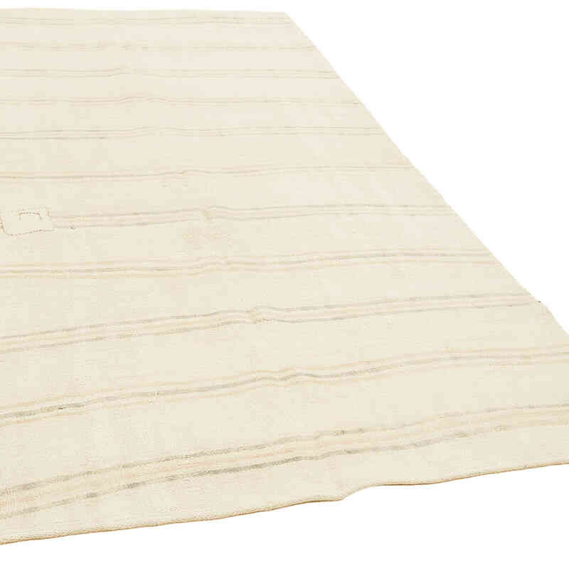Beige Alfombra Vintage Turco Kilim - 180 cm x 280 cm - K0061363