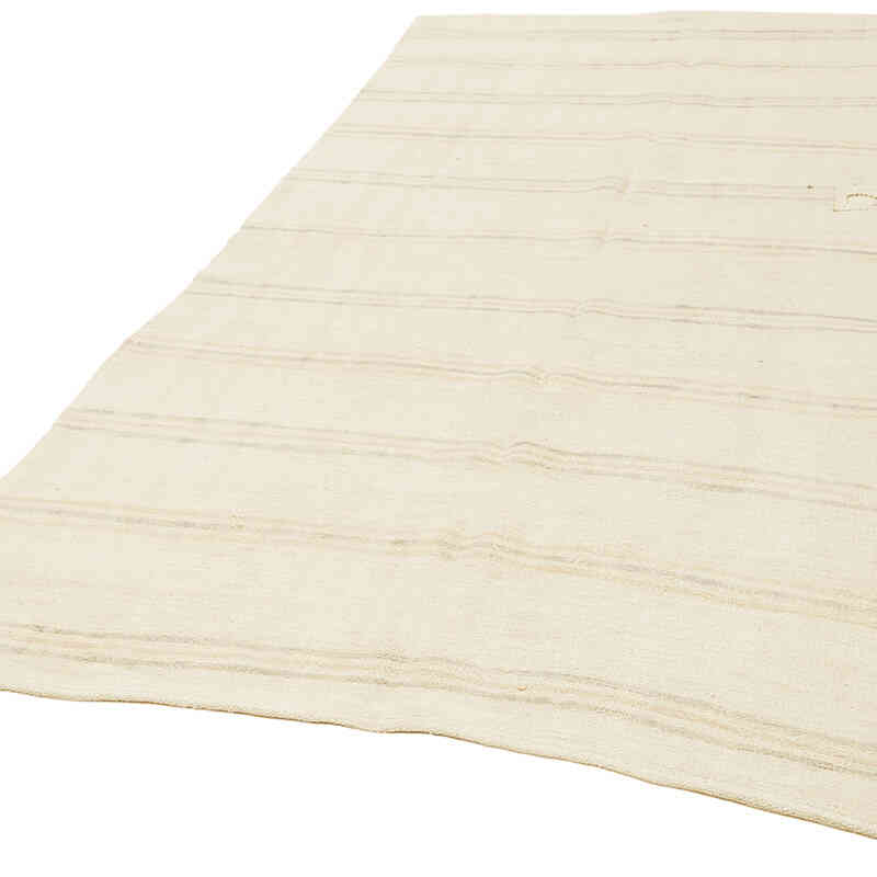 Beige Alfombra Vintage Turco Kilim - 180 cm x 280 cm - K0061363
