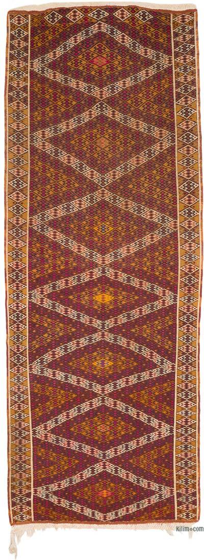 Vintage Bayburt Soumak Rug - 4' 6" x 11' 6" (54" x 138")