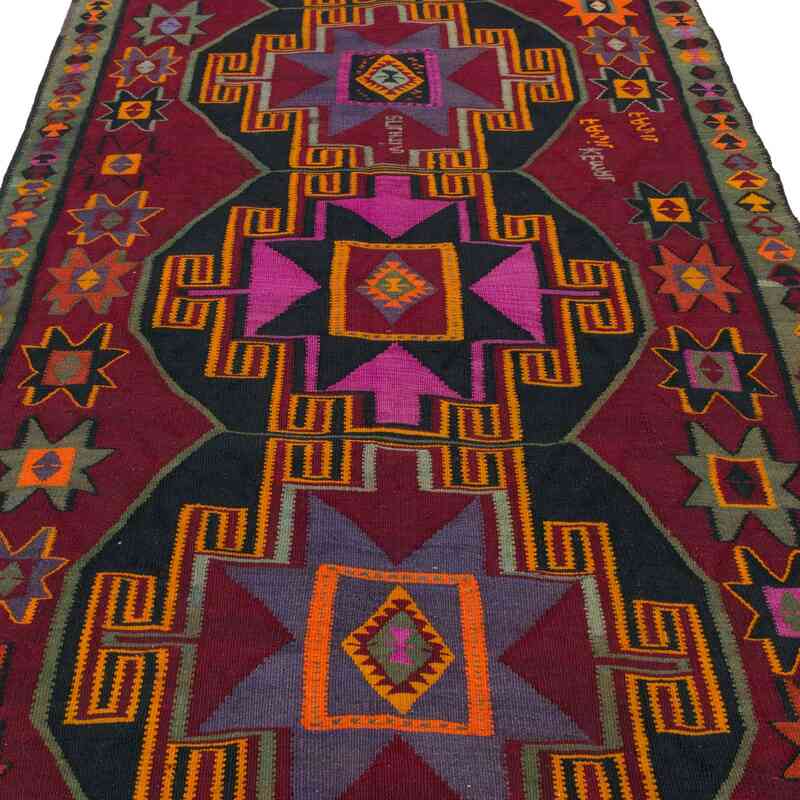 Vintage Kars Kilim Rug - 4' 8" x 12' 9" (56" x 153") - K0061470
